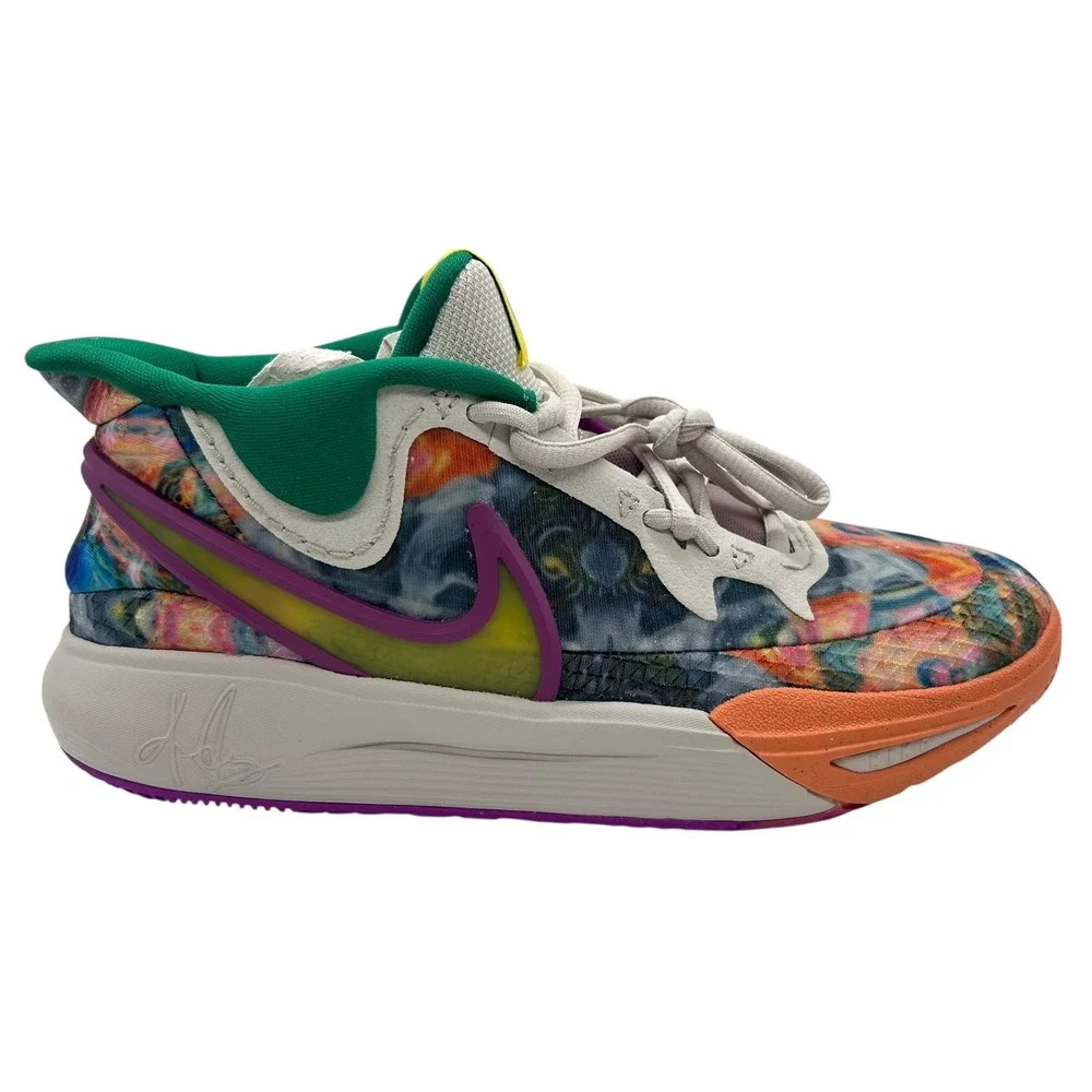 NEW‎ Nike Kyrie 8 GO Basketball Shoes Kids Youth 6Y Light Bone Yellow Strike